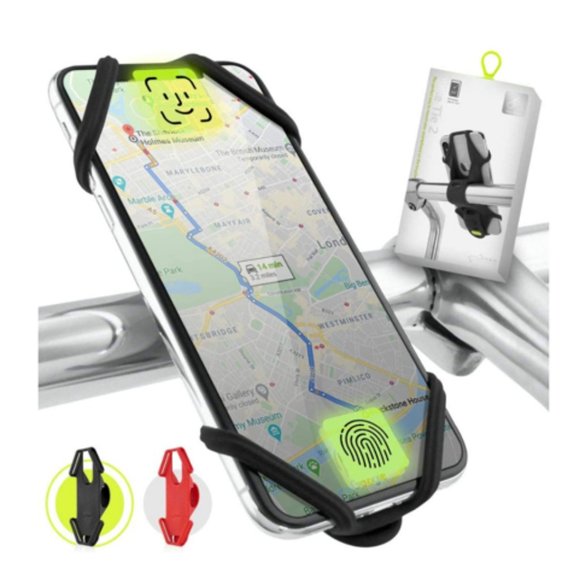 Bike Tie 2, Universal Bike Phone Mount for Handlebar, Bicycle Scooter Moped Hand - Picture 1 of 11